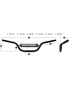 Guidon RENTHAL Fatbar 745 Enduro 2