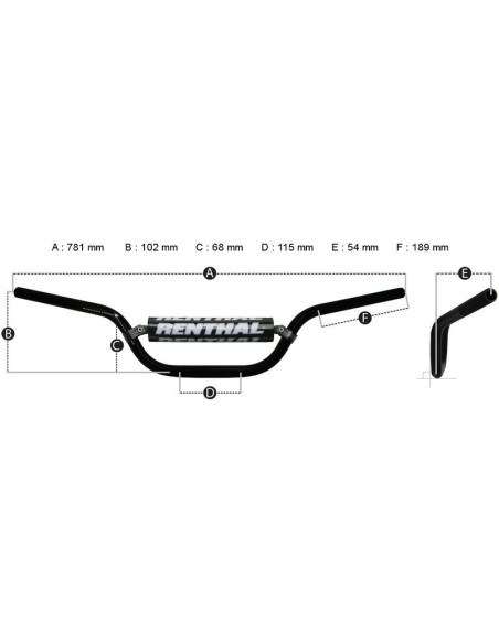 Guidon RENTHAL Fatbar 745 Enduro