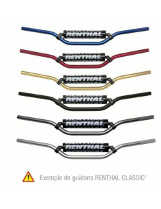 Guidon RENTHAL MX/Enduro 7/8" 664 Enduro Medium 2