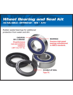 Kit roulements de roue avant ALL BALLS Honda CBR900RR/1000RR 2