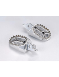 Repose-pieds BIHR Evolution argent Kawasaki KX250F/450F