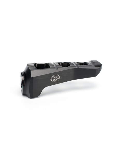 Repose-pieds passager GILLES TOOLING Touring noir Yamaha Tracer 700