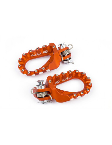 Repose-pieds S3 Hard Rock Enduro aluminium orange