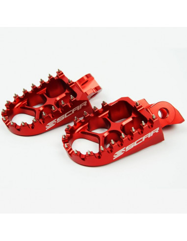 Repose-pieds SCAR Evo rouge Suzuki RM85