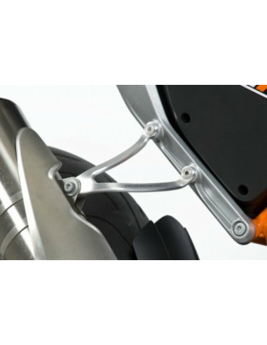 Patte de fixation de silencieux R&G RACING argent KTM 690 Duke/R