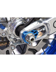 Tendeur de chaîne SCAR bleu Yamaha YZ125/250 2