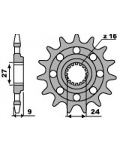 Pignon PBR Racing acier standard 2192 - 520