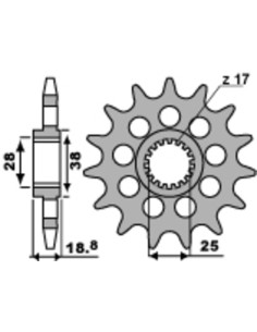 Pignon PBR Racing acier standard 2194 - 520 2