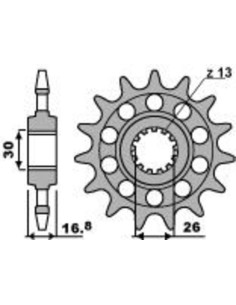 Pignon PBR Racing acier standard 347M - 520