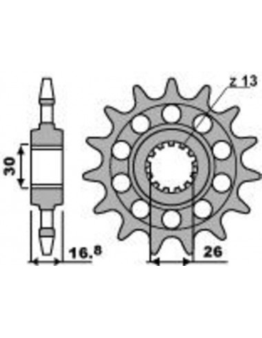 Pignon PBR Racing acier standard 347M - 520