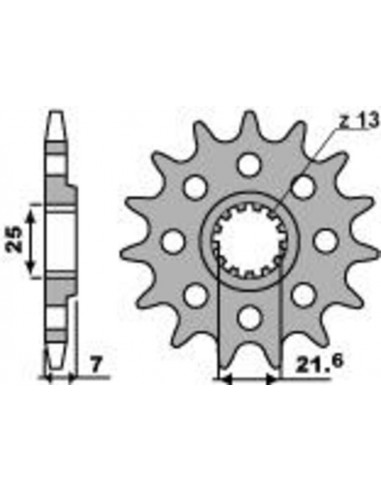 Pignon PBR Racing acier standard 2167 - 520