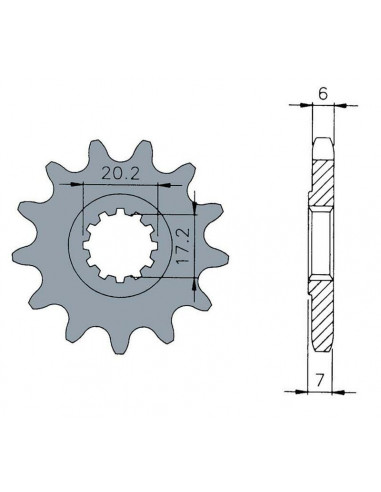 Pignon TECNIUM acier standard 1120 - 420