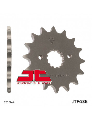 Pignon JT SPROCKETS acier standard 436 - 520