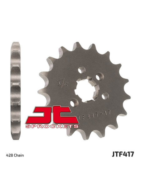 Pignon JT SPROCKETS acier standard 417 - 428