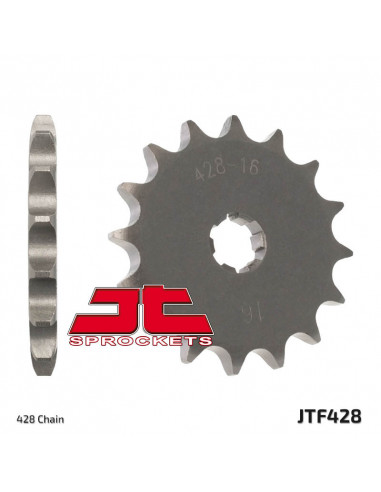 Pignon JT SPROCKETS acier standard 428 - 428