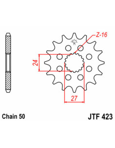 Pignon JT SPROCKETS acier standard 423 - 530 2
