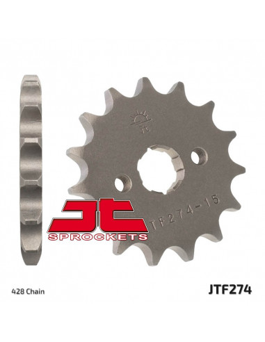 Pignon JT SPROCKETS acier standard 274 - 428