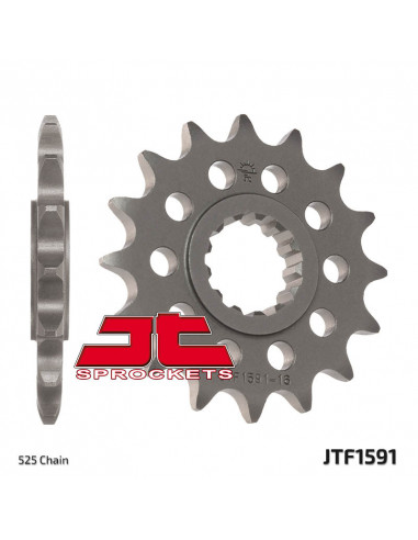 Pignon JT SPROCKETS acier standard 1591 - 525