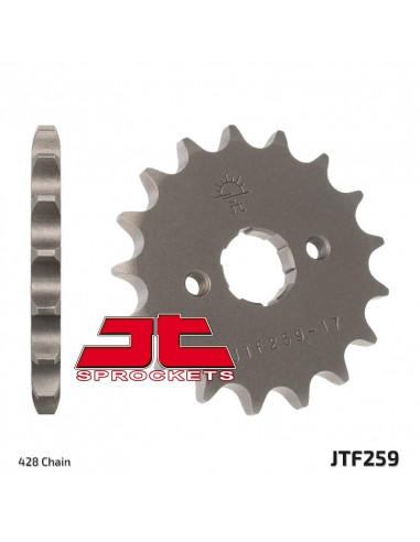 Pignon JT SPROCKETS acier standard 259 - 428