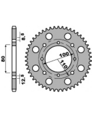 Couronne PBR acier standard 819 - 520