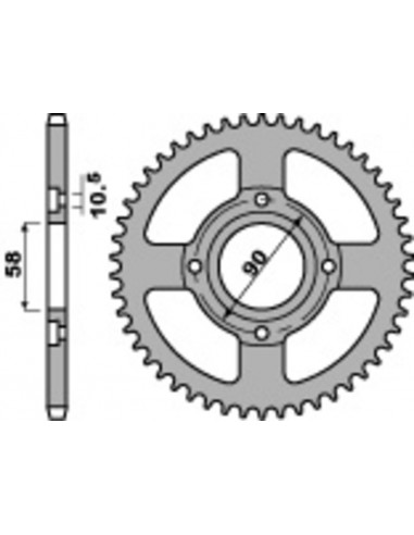 Couronne PBR acier standard 279 - 520