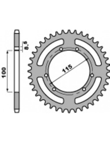 Couronne PBR acier standard 4391 - 420