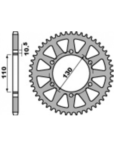 Couronne PBR acier standard 504 - 520