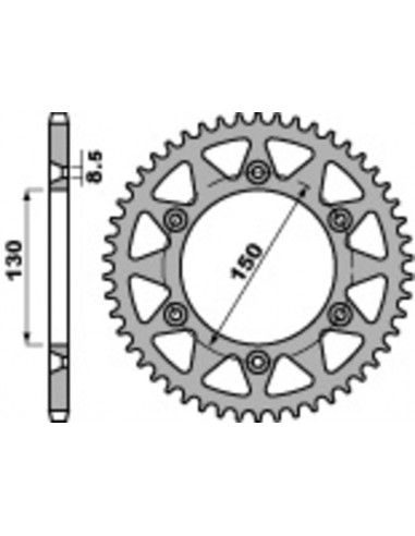 Couronne PBR acier standard 270 - 520