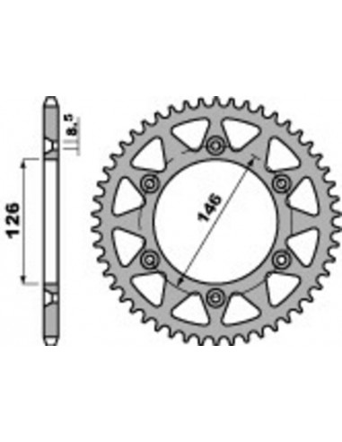 Couronne PBR aluminium Ultra-Light 808 - 525