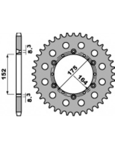 Couronne PBR acier standard 856 - 520