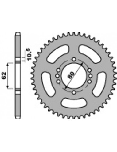 Couronne PBR acier standard 843 - 428