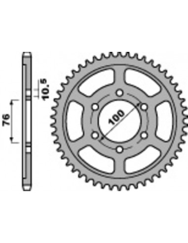 Couronne PBR acier standard 825 - 530