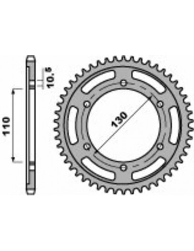 Couronne PBR acier standard 241 - 530