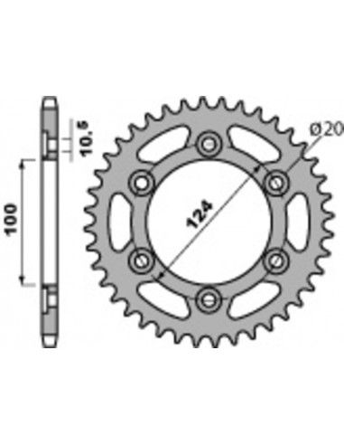 Couronne PBR acier standard 1027 - 520