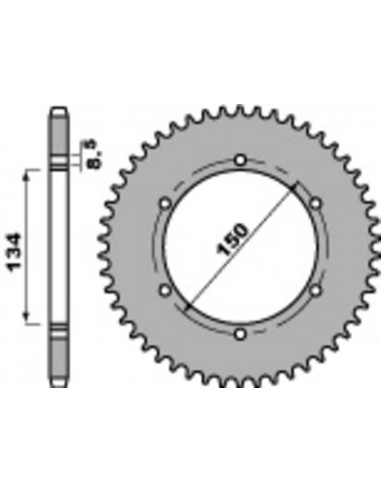 Couronne PBR acier standard 463 - 428