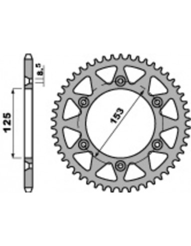 Couronne PBR acier standard 289 - 520