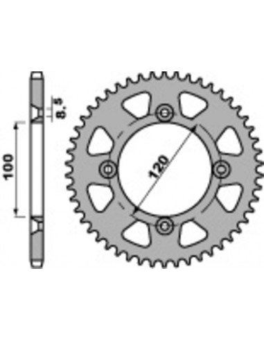 Couronne PBR acier standard 798 - 428