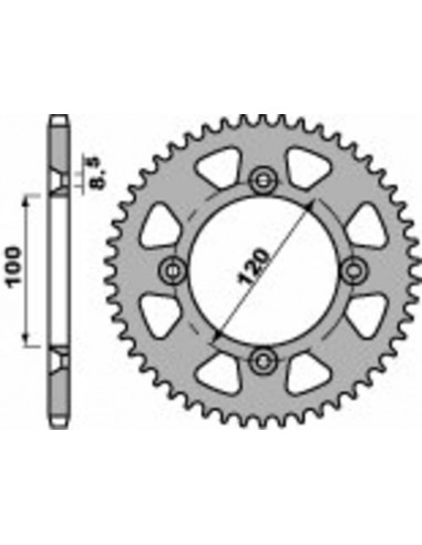 Couronne PBR acier standard 798 - 428