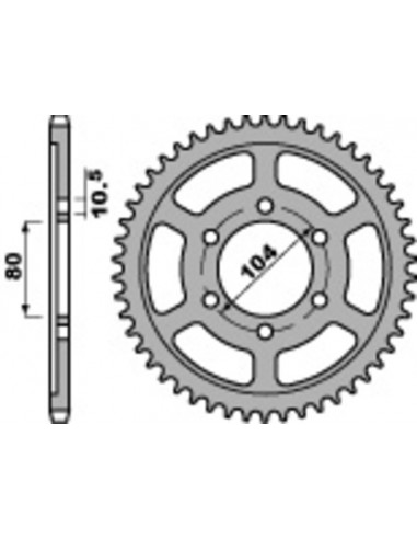 Couronne PBR acier standard 4359 - 525