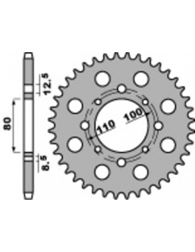 Couronne PBR acier standard 333 - 630