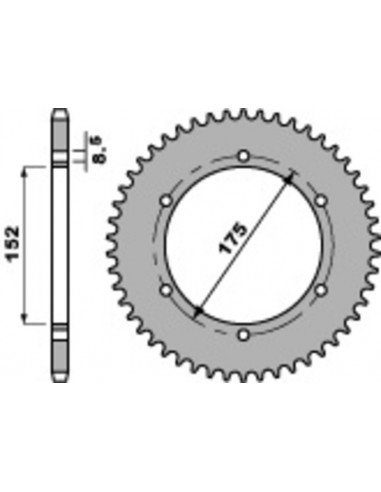 Couronne PBR acier standard 844 - 428