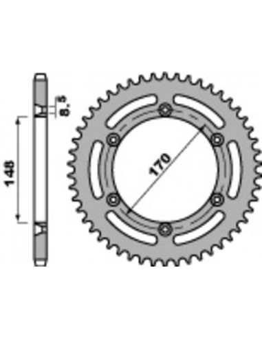 Couronne PBR acier standard 804 - 520