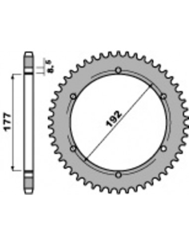 Couronne PBR acier standard 223 - 520