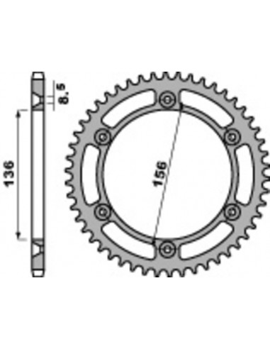 Couronne PBR acier standard 4365 - 525