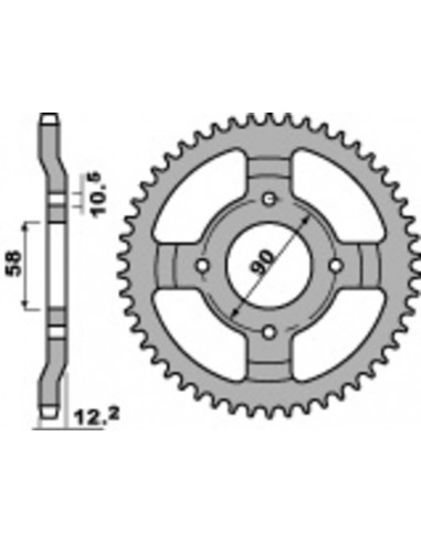 Couronne PBR acier standard 273 - 428