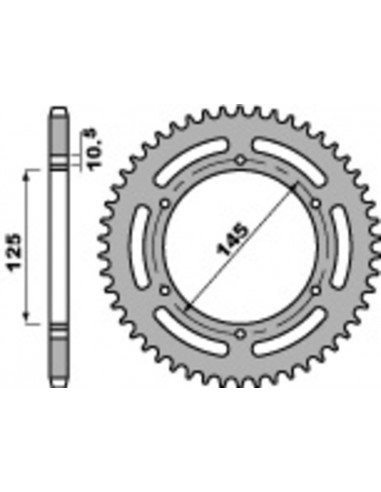 Couronne PBR acier standard 866 - 520