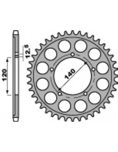 Couronne PBR acier standard 4459 - 530