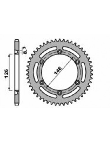 Couronne PBR acier standard 805 - 428