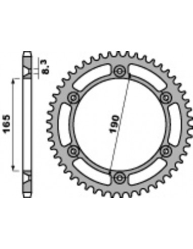 Couronne PBR acier standard 896 - 520