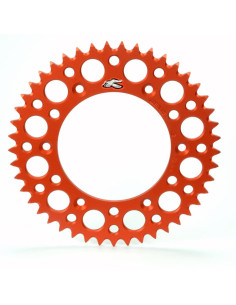 Couronne RENTHAL aluminium Ultra-Light anti-boue 224U - 520